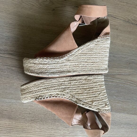 Marc Fisher Mlannie Platform Espadrille Women's Wedge Sandal Size 8 M - Picture 4 of 7